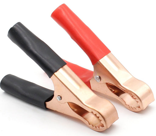 50A Crocodile Clips - Red and Black from PMD Way with free delivery worldwide
