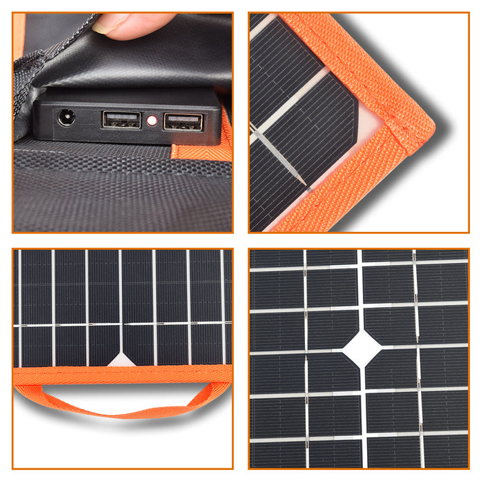 Power your USB devices using energy from the sun with this folding 50W Solar Power USB Supply from PMD Way with free delivery worldwide