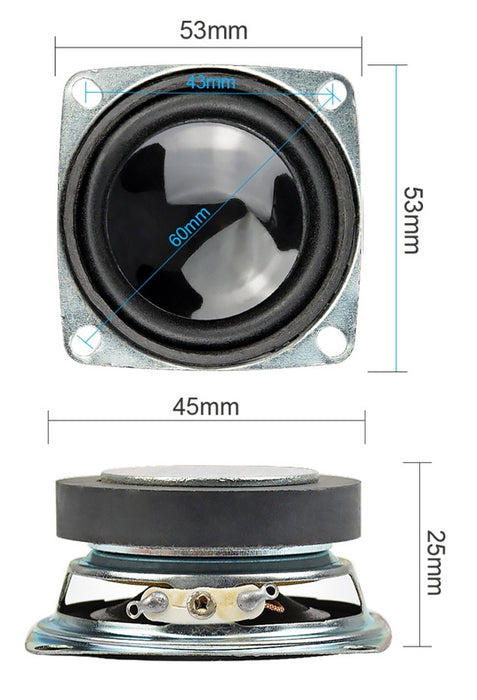 52mm 4 Ohm 3 Watt Speakers in packs of two from PMD Way with free delivery worldwide