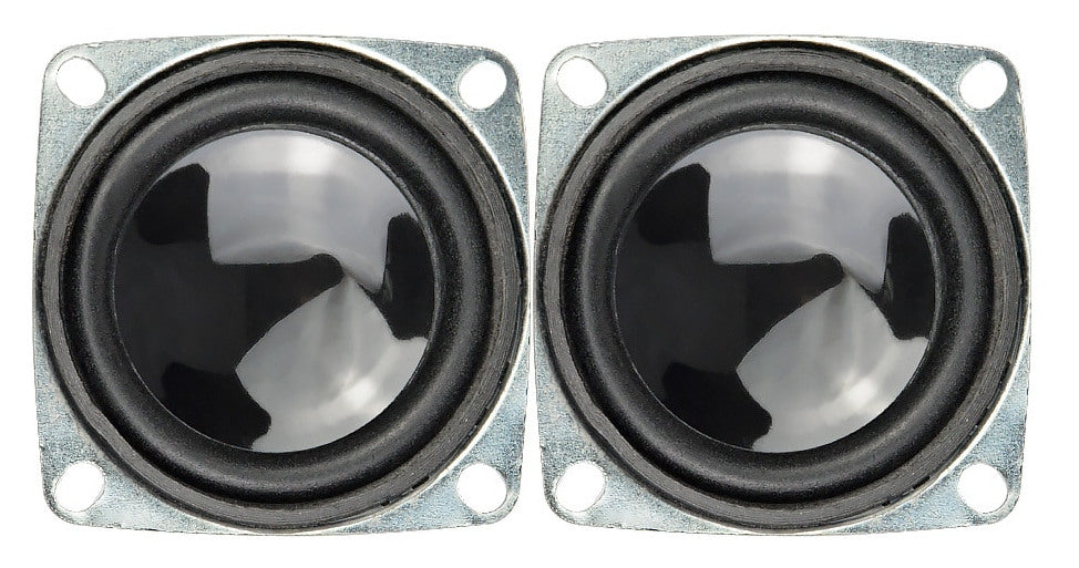 52mm 4 Ohm 3 Watt Speakers in packs of two from PMD Way with free delivery worldwide