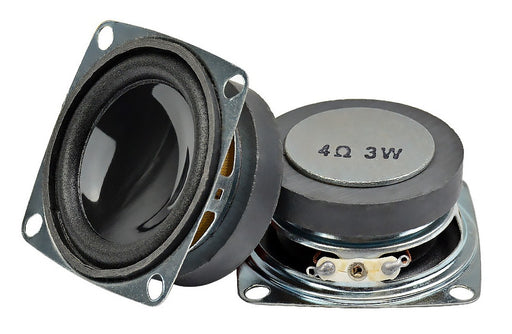 52mm 4 Ohm 3 Watt Speakers in packs of two from PMD Way with free delivery worldwide