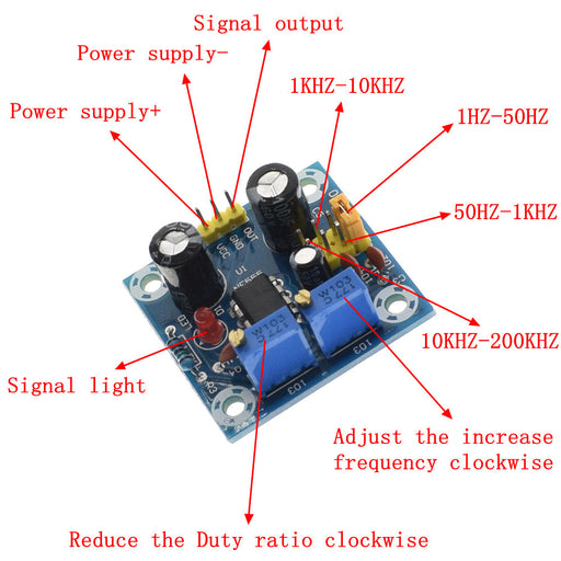 Experiment with outputs from 555 timer with the 555 Timer IC Breakout Board from PMD Way with free delivery worldwide
