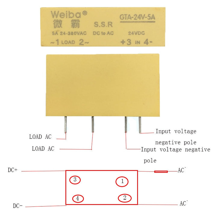Compact 5A DC Control AC Solid State Relays from PMD Way with free delivery worldwide