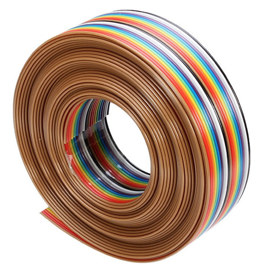Rainbow IDC Ribbon Cable for 2.54mm Dupont Cables - 5 metres from PMD Way with free delivery worldwide