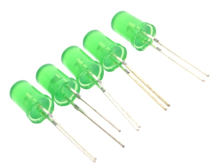Diffused 5mm Green LEDS - 100 Pack — PMD Way