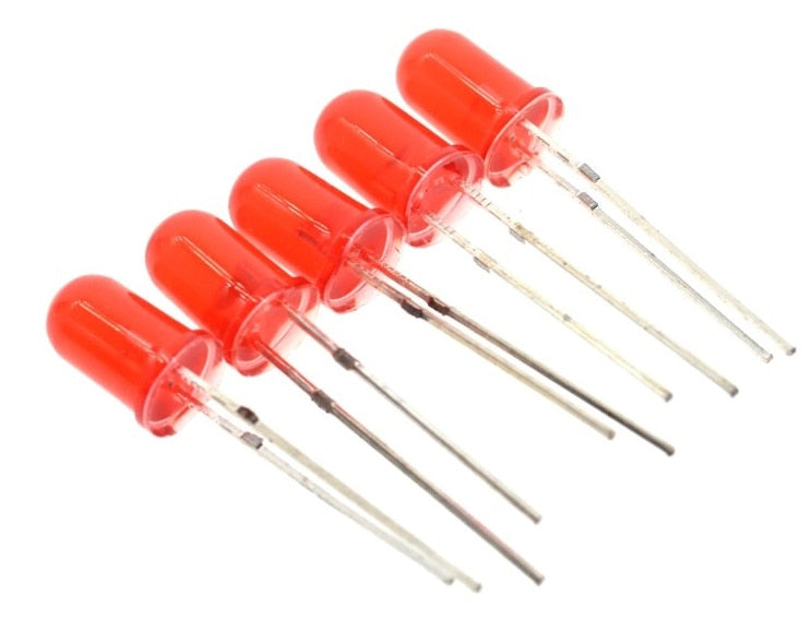 Diffused 5mm Red LEDS - 100 Pack from PMD Way with free delivery worldwide