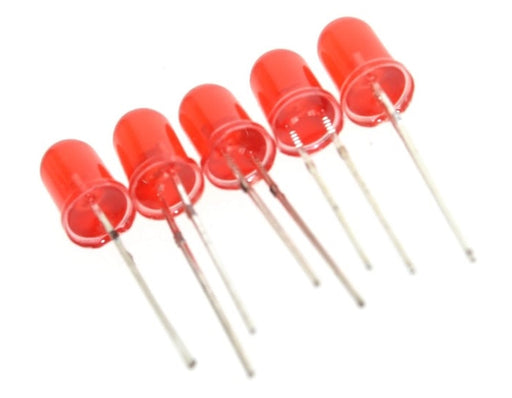 Diffused 5mm Red LEDS - 100 Pack from PMD Way with free delivery worldwide
