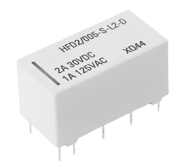 DPDT 5V Coil Bistable Latching Relays in packs of ten from PMD Way with free delivery worldwide