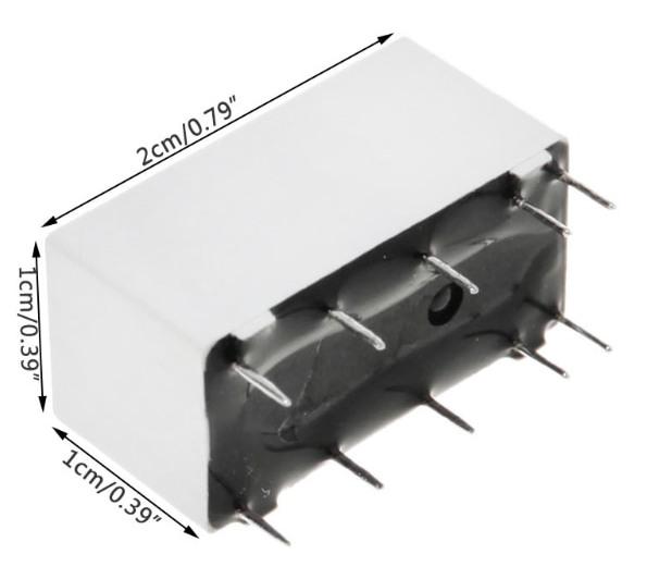 DPDT 5V Coil Bistable Latching Relays in packs of ten from PMD Way with free delivery worldwide