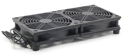 External Single or Dual USB Router Cooling Fan System from PMD Way with free delivery worldwide