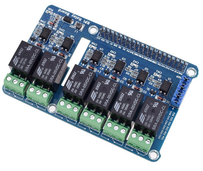 Six Channel Relay Board for Raspberry Pi from PMD Way with free delivery worldwide