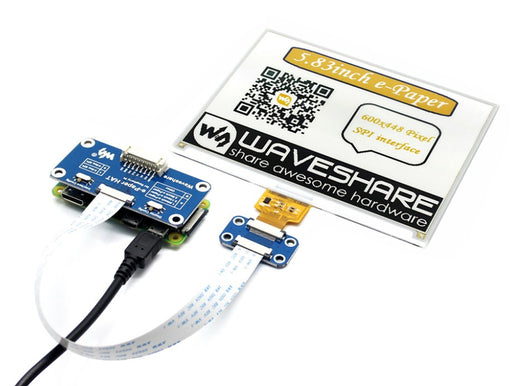 5.83" 600x448 Three Color ePaper eInk Display for Raspberry Pi 3/2 and Zero from PMD Way with free delivery worldwide