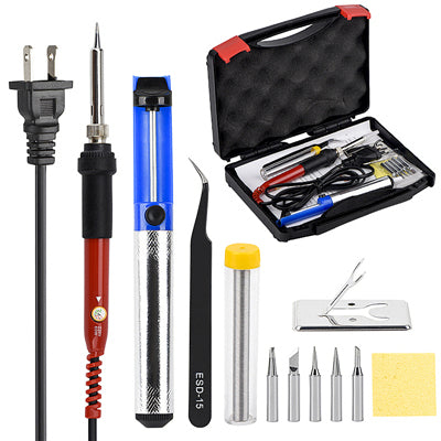 60W Adjustable Soldering Iron Bundle Kit from PMD Way with free delivery worldwide