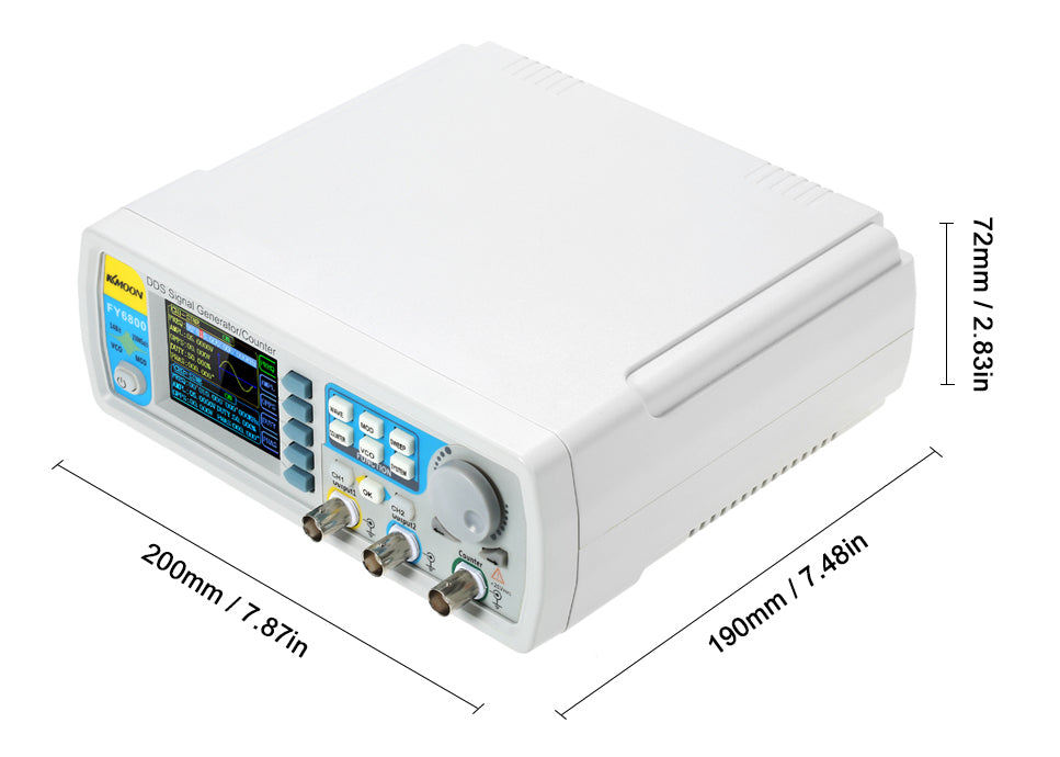 thumbnail image 2 of Mua Goupchn Programmable DDS Signal Generator 60MHz Dual Channel Arbitrary Waveform Function Generator Frequency Meter Cell Phone Control Signal Source B08pbwgx24 2 of 9
