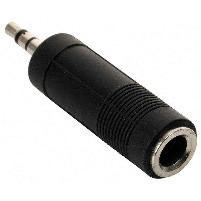 6.35mm Stereo Socket to 3.5mm Stereo Plug Adaptor