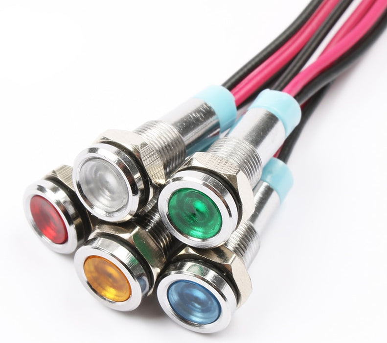 Useful 6mm Metal Panel Mount LED Indicator Lamps from PMD Way with free delivery worldwide