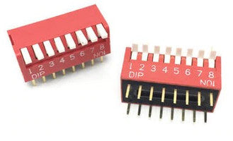 Piano Style DIP Switch - 8 Way - 10 Pack from PMD Way with free delivery worldwide
