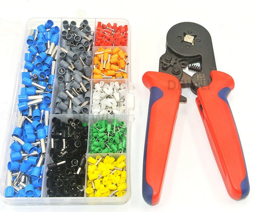 800 Piece  AWG 10-22 Crimp Terminal Set with Optional Crimp Pliers from PMD Way with free delivery worldwide