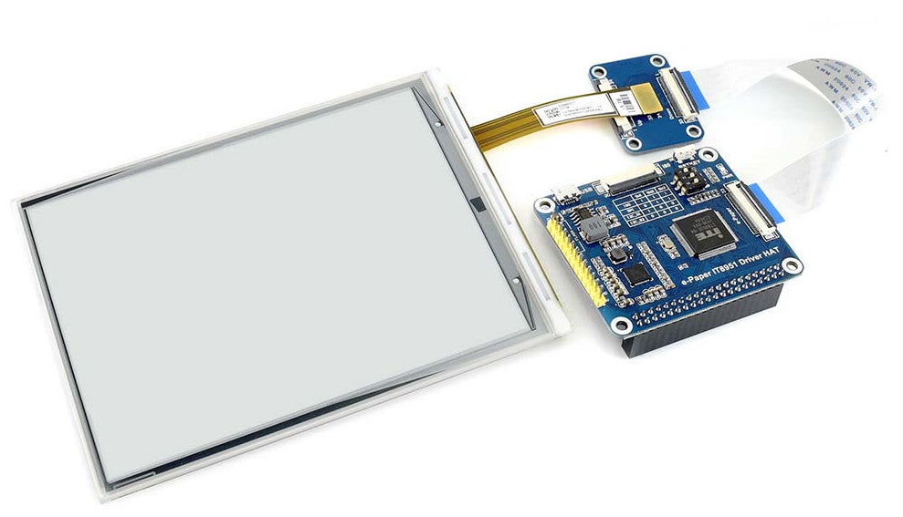 High Resolution 6" 800x600 ePaper eInk Display + HAT for Raspberry Pi from PMD Way with free delivery worldwide