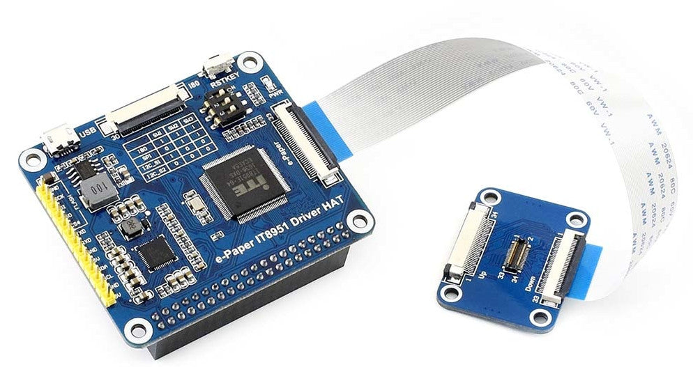 High Resolution 6" 800x600 ePaper eInk Display + HAT for Raspberry Pi from PMD Way with free delivery worldwide
