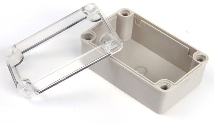 Plastic IP66 Enclosure with Clear Cover 80 x 130 x 70mm from PMD Way with free delivery worldwide