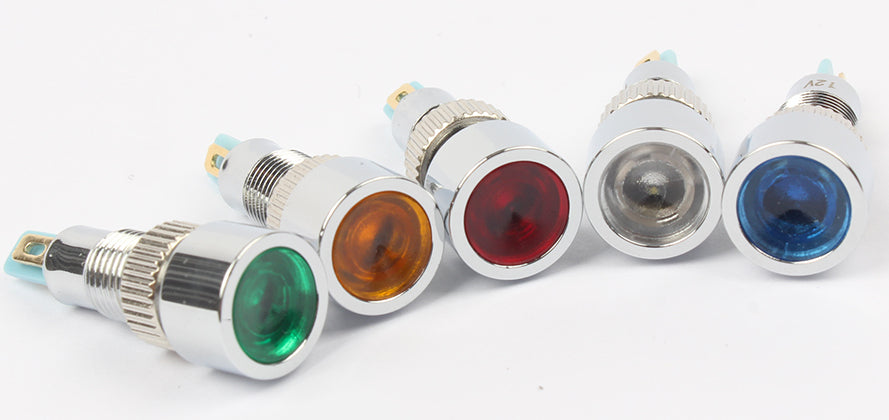 Useful 8mm Waterproof Metal Panel Mount LED Indicator Lamps from PMD Way with free delivery worldwide