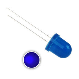 8mm Blue Diffused LED - 50 Pack from PMD Way with free delivery worldwide