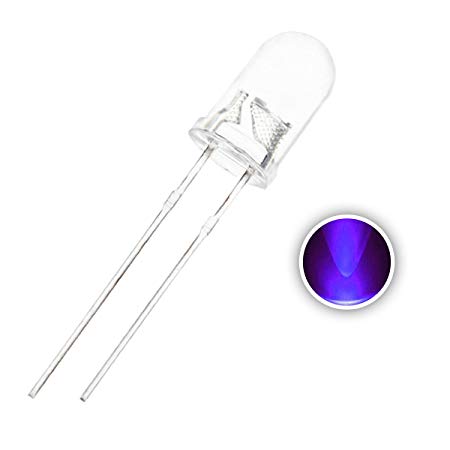 8mm Blue Clear LED - 50 Pack from PMD Way with free delivery worldwide