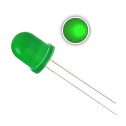 8mm Green Diffused LED - 50 Pack from PMD Way with free delivery worldwide