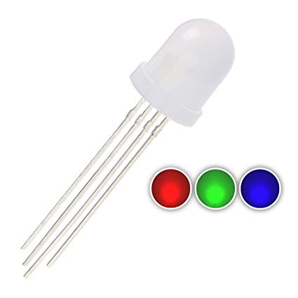 Diffused 8mm RGB LED - CA - 50 Pack — PMD Way