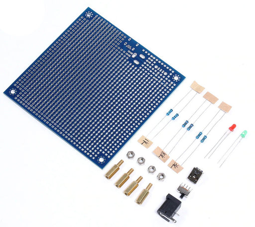 Double Sided 9.5x9.5cm SMD Friendly Prototyping PCB with Power Circuit from PMD Way with free delivery worldwide