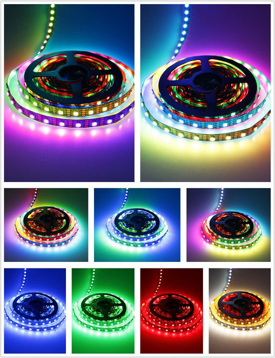 APA102 Addressable Color RGB LED Strips in various lengths and densities from PMD Way with free delivery worldwide