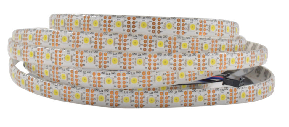 APA102 White LED Addressable RGB Strip - 60 LED/m - 5m Roll from PMD Way with free delivery worldwide