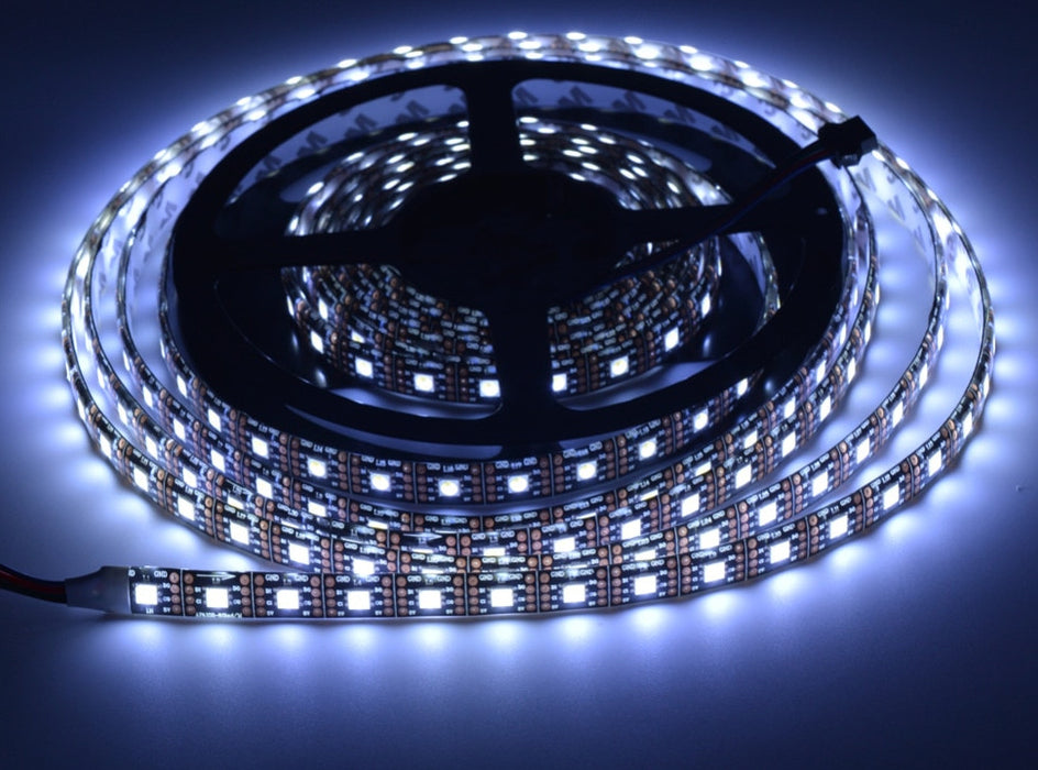 APA102 White LED Addressable RGB Strip - 60 LED/m - 5m Roll from PMD Way with free delivery worldwide