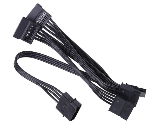 Easily power five SATA drives from one IDE connector with the ATX 4-Pin IDE Molex Connector to 5 SATA Splitter Cable from PMD Way with free delivery worldwide