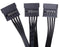 Easily power five SATA drives from one IDE connector with the ATX 4-Pin IDE Molex Connector to 5 SATA Splitter Cable from PMD Way with free delivery worldwide