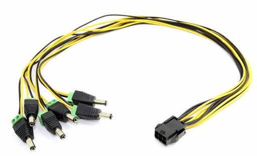ATX PCI-E Express 6pin to 6 DC Plugs