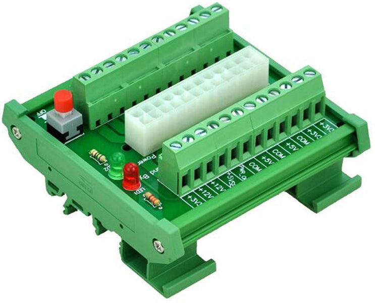 Useful 24/20-pin ATX DC Power Supply DIN Mount Breakout Board from PMD Way with free delivery worldwide
