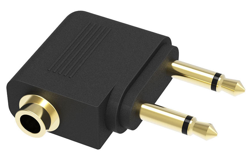 Use your earphones or headphones on the plane with Airplane Headphone Adaptors from PMD Way with free delivery worldwide