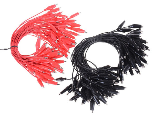 Great value Alligator Clip Test Leads - Red or Black Bulk Packs from PMD Way with free delivery worldwide