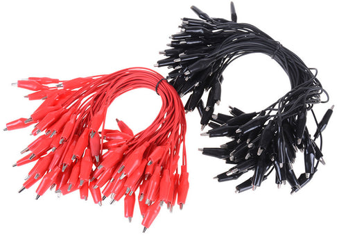 Great value Alligator Clip Test Leads - Red or Black Bulk Packs from PMD Way with free delivery worldwide