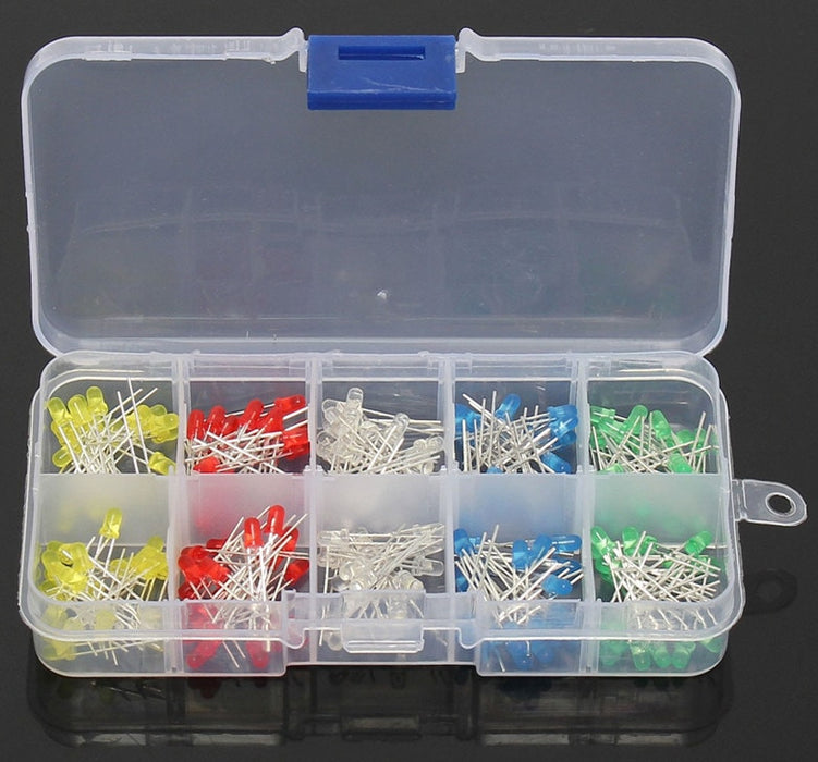 Assorted 3mm LED Kit - 200 Pack from PMD Way with free delivery worldwide