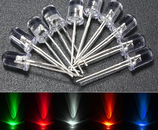 Assorted 5mm Clear LED Kit - 1000 Pack from PMD Way with free delivery worldwide