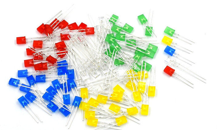 Assorted Rectangle LED Pack - 100 Pcs from PMD Way with free delivery worldwide