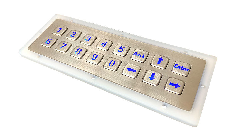 Backlit 16 Key Industrial Keyboard from PMD Way with free delivery, worldwide