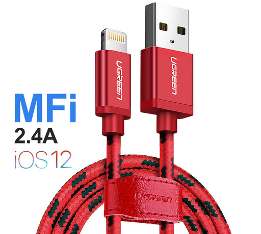 Charge your iPad or iPhone with a tangle-free Braided Lightning to USB Cable from PMD Way with free delivery worldwide