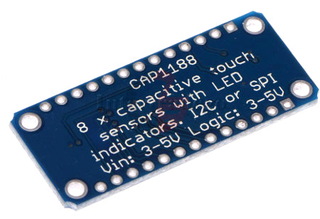 Add eight touch sensors to your project with the CAP1188 I2C SPI 8-Key Capacitive Touch Sensor Breakout Board from PMD Way with free delivery worldwide