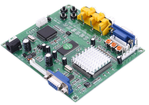 Use retro computers and arcade games with VGA monitors using the CGA/EGA/RGBS/RGBHV/YUV/YPBPR to VGA HD Video Converter Board from PMD Way with free delivery worldwide