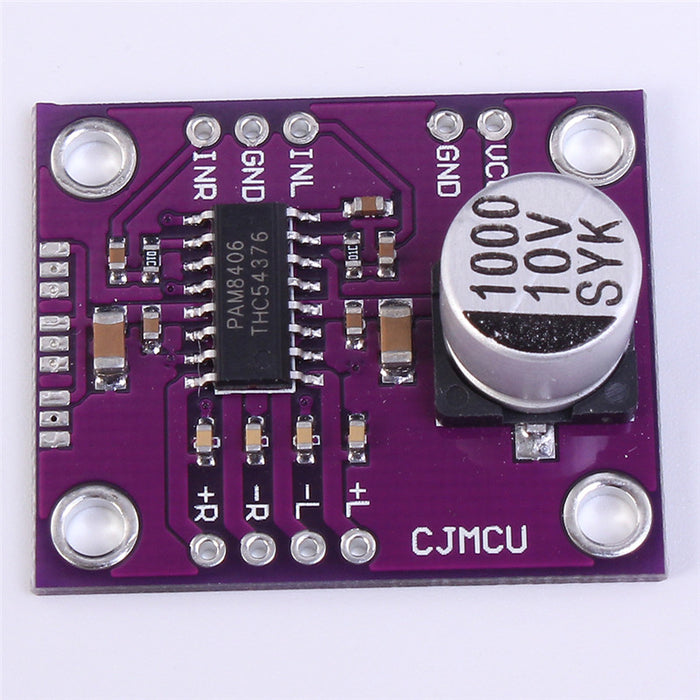 PAM8406 Digital Class D Stereo Audio Amplifier Board 2 PAM8406 Digital Class D Stereo Audio Amplifier Board 2