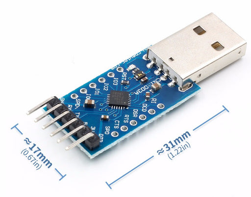 Great value USB to TTL Serial CP2104 6-pin Converter Module from PMD Way with free delivery worldwide